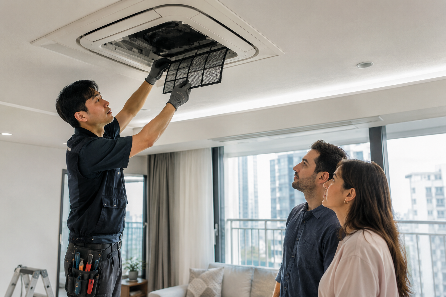 Booking an air conditioner repair in Korea as a foreigner