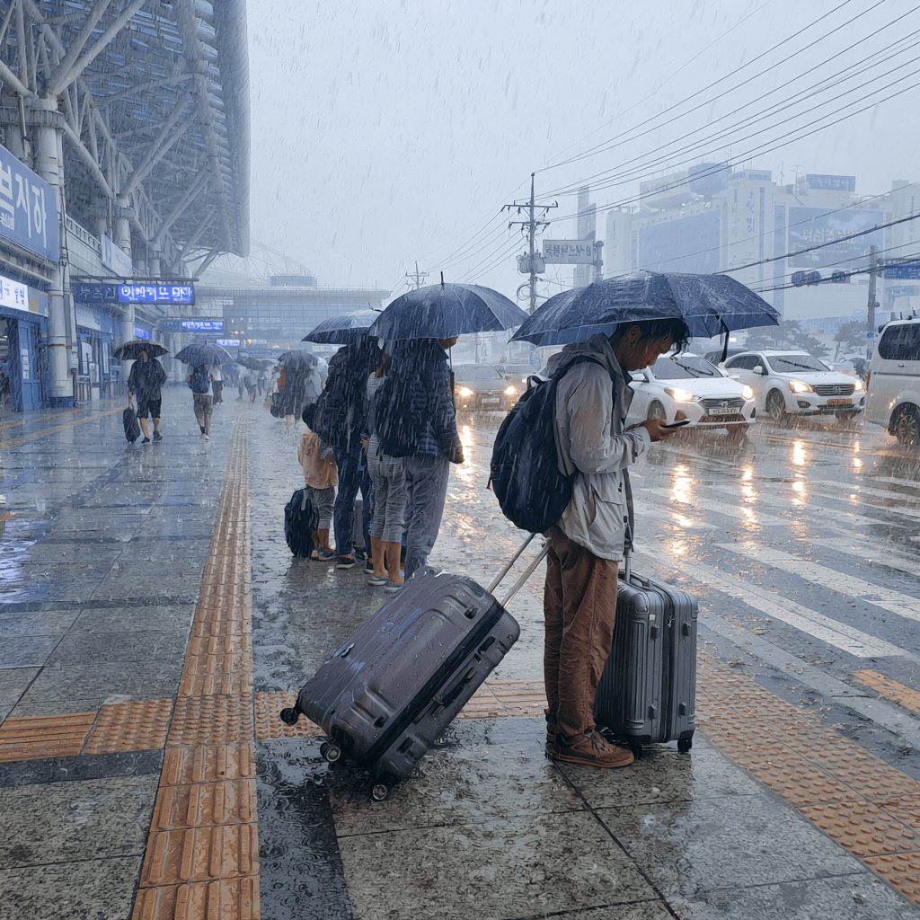 rainnyday trip in busan
